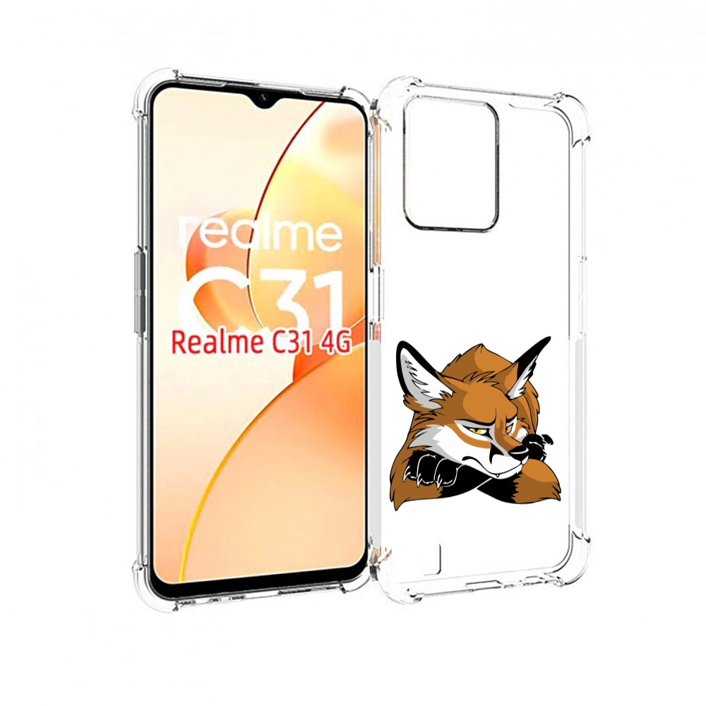 

Чехол MyPads фокс для OPPO Realme C31, Прозрачный, Tocco