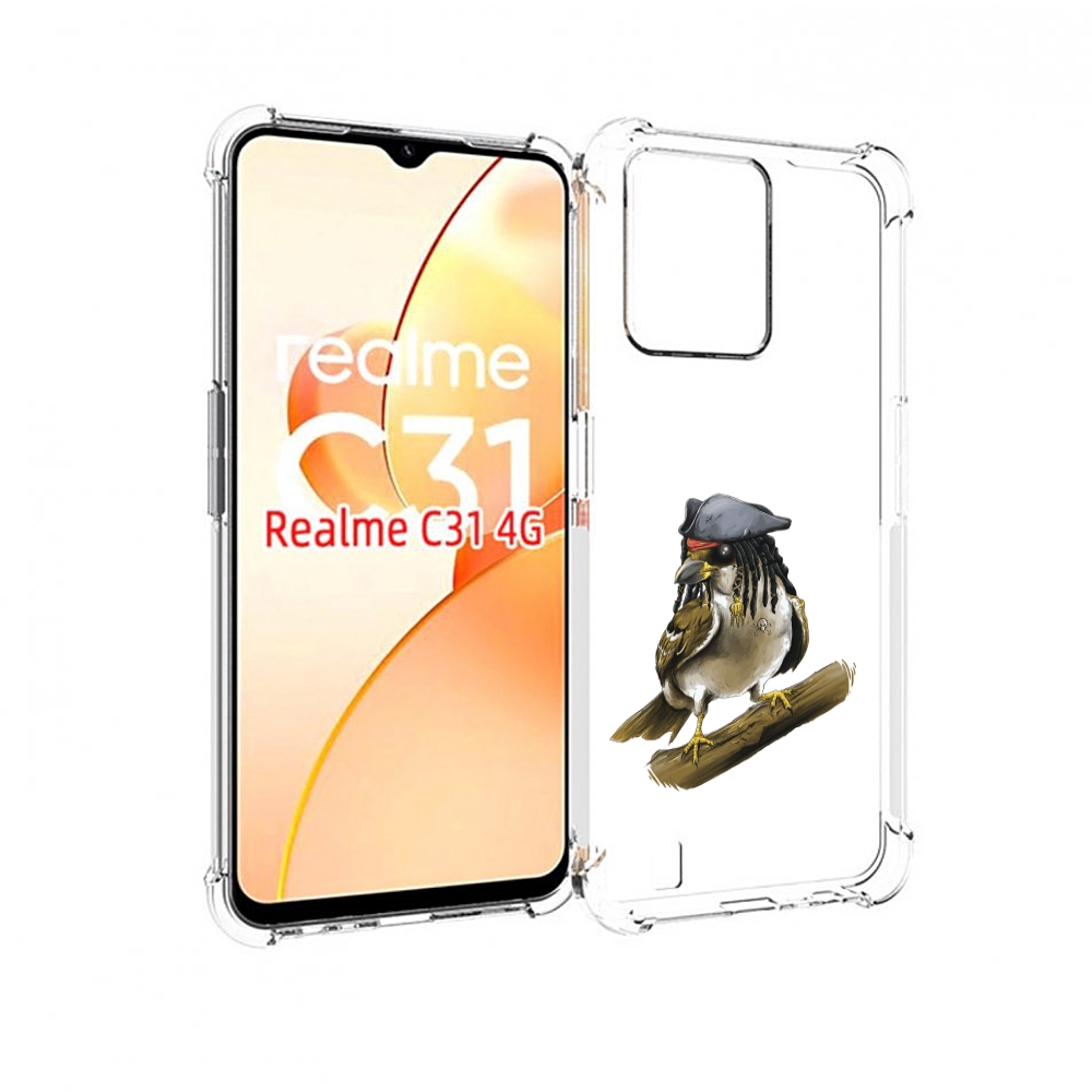 

Чехол MyPads Джек воробей для OPPO Realme C31, Прозрачный, Tocco