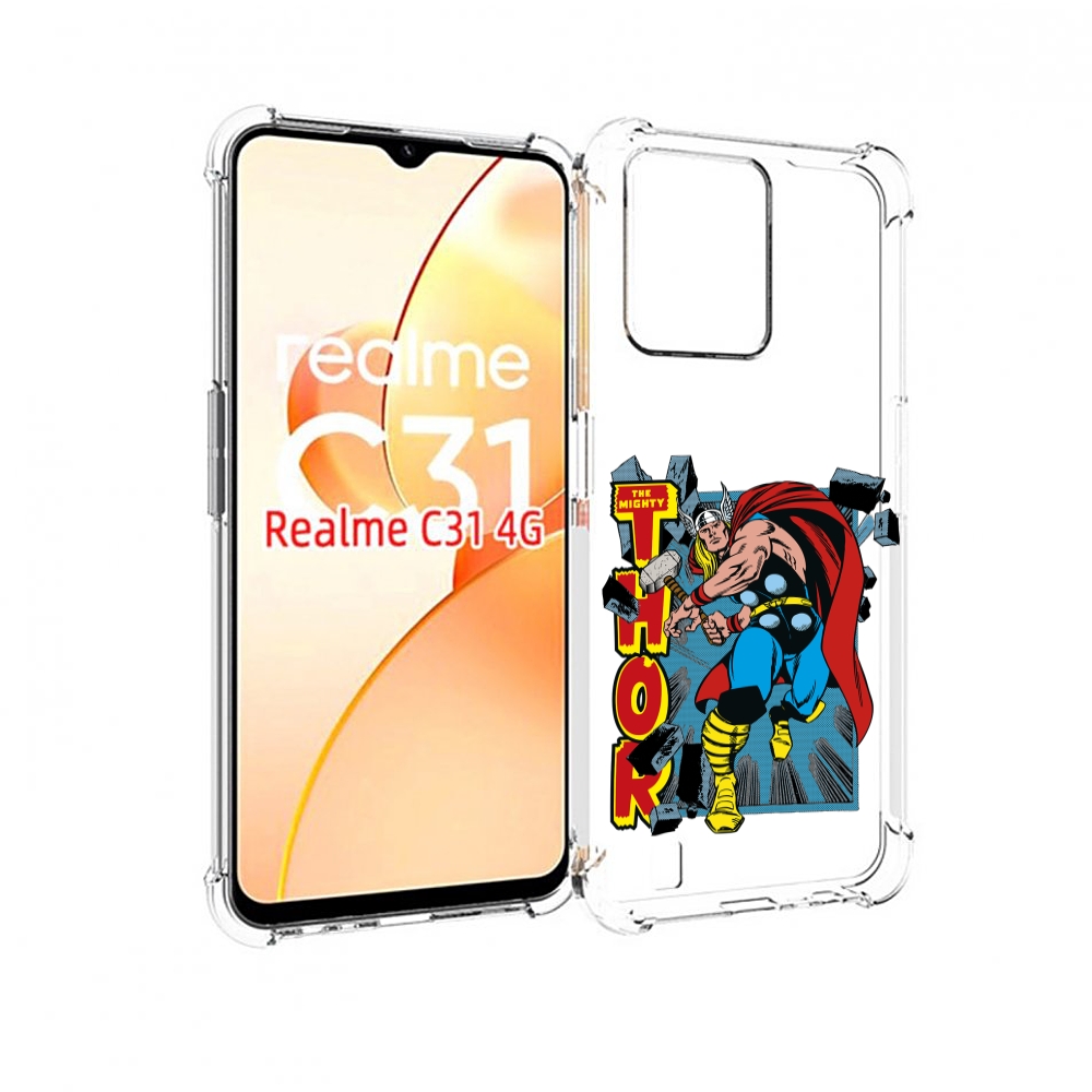 

Чехол MyPads тор комикс для OPPO Realme C31, Прозрачный, Tocco