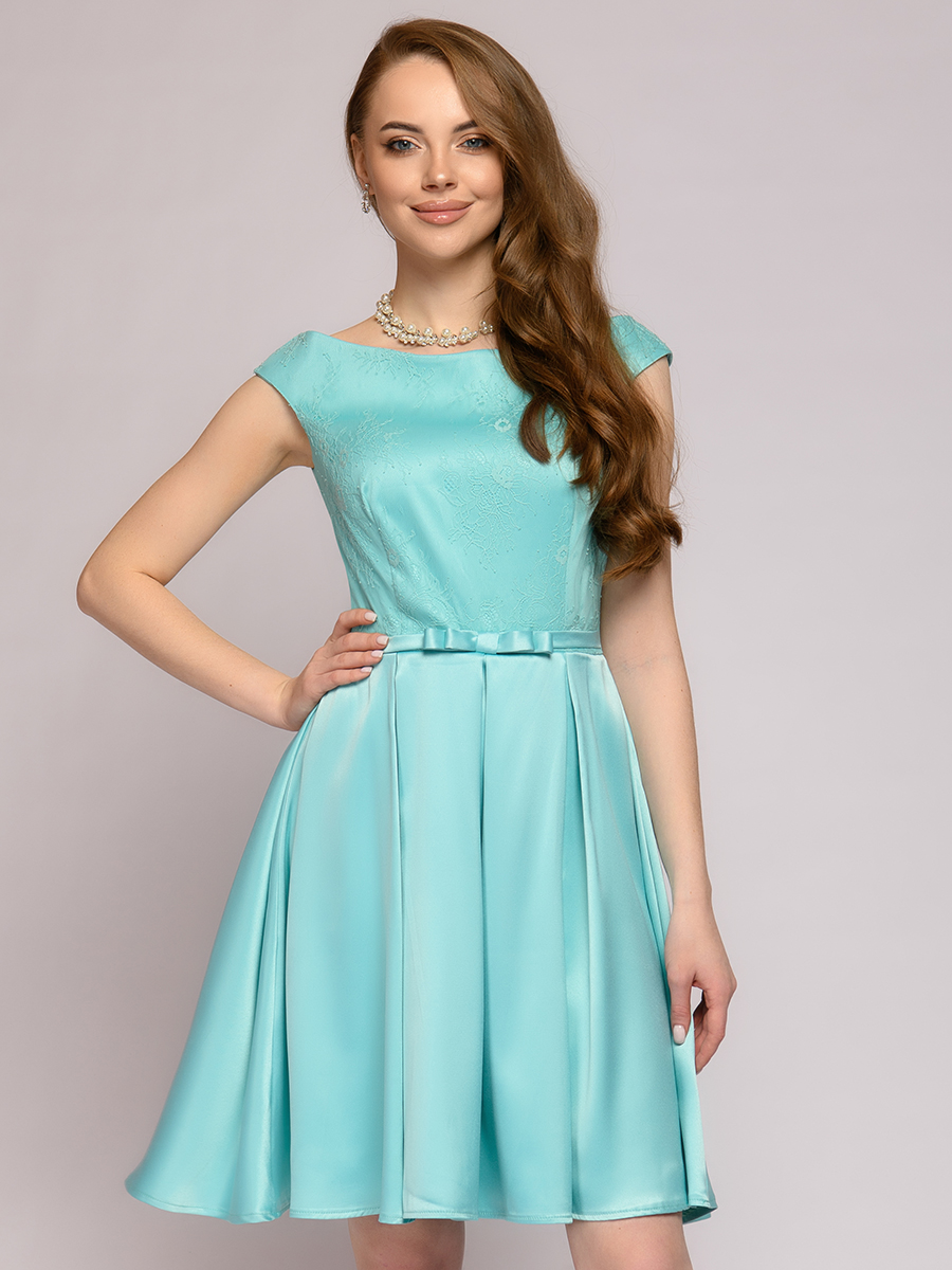 фото Платье женское 1001dress 0112001-01942 голубое 44