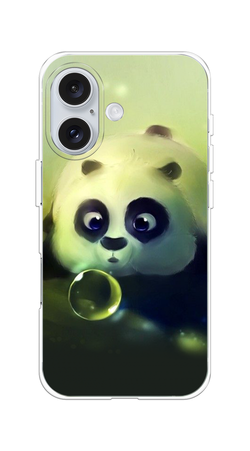 

Чехол на Apple iPhone 16 "Малыш панды", Зеленый;черный;серый, 16050-1