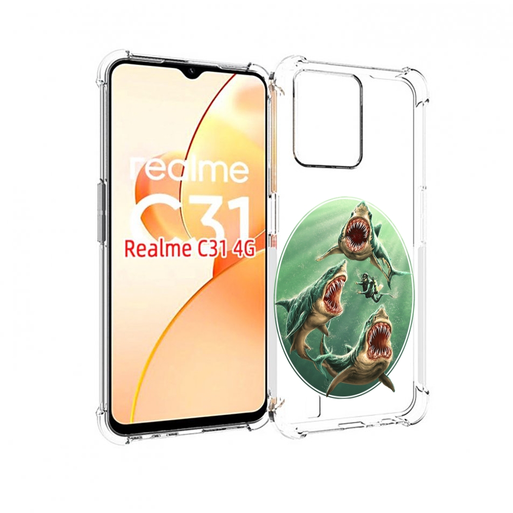 

Чехол MyPads синяя бездна для OPPO Realme C31, Прозрачный, Tocco