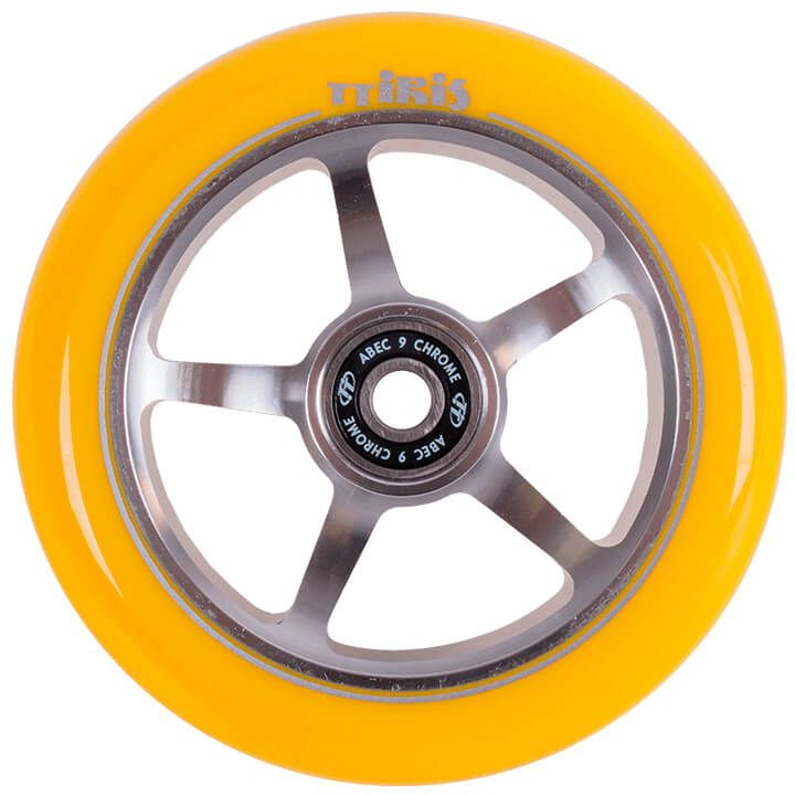 

Колесо для самоката X-Treme 110*24 мм, Iris, yellow, Серебристый;желтый, X-Treme