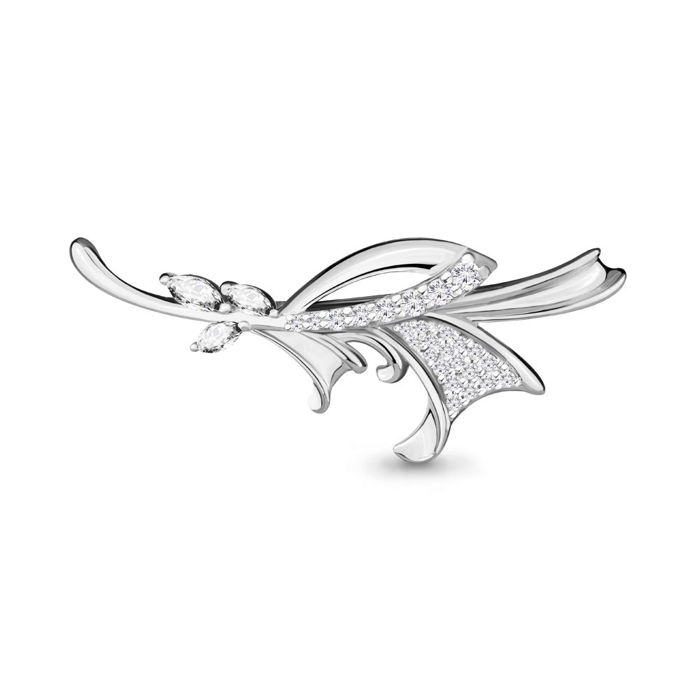 

Брошь из серебра с фианитом Aquamarine Aquamarine 71511А_925_р, 71511А_925_р