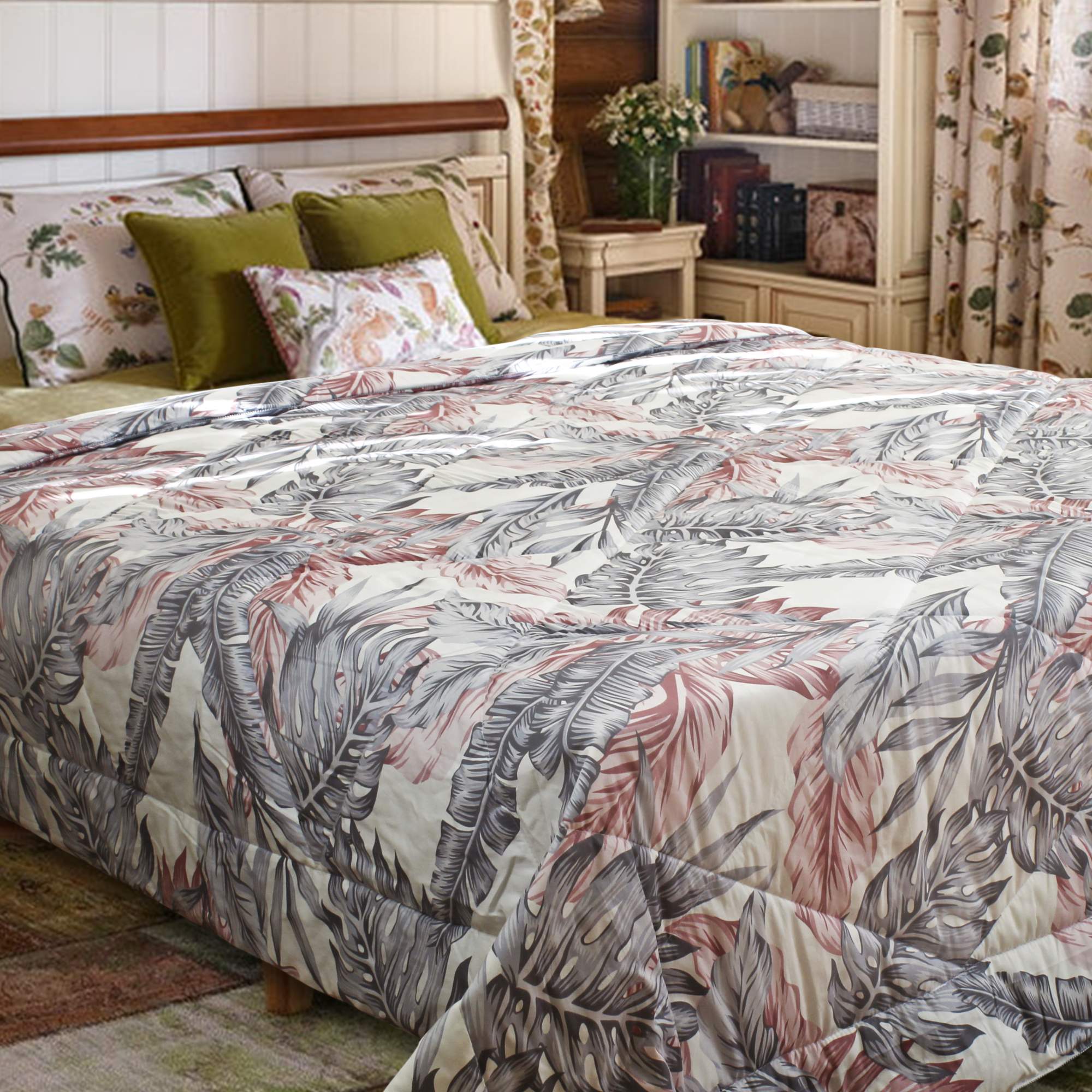 

Cтеганое одеяло покрывало 2 спальное Cleo Home Vello D'oro Collection 220х240 с рисунком, Vello D'oro Collection