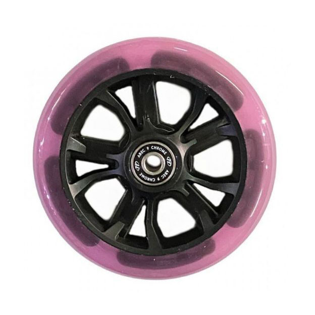 Колесо Comfort 125 R dark pink ABEC - 9, LED-подсветка (10013160/100722/3343088, Китай)