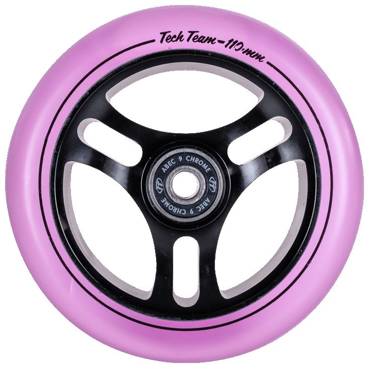 Колесо для самоката X-Treme 110*24мм TRIANGLE, purple transparent