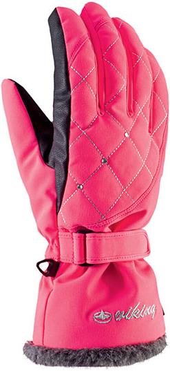 фото Перчатки горные viking 2021-22 crystal ski lady pink (inch (дюйм):6)