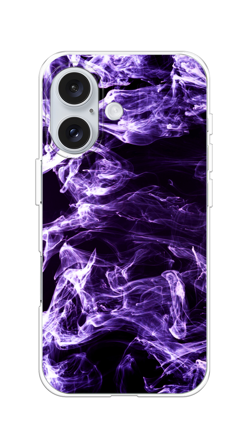 

Чехол на Apple iPhone 16 "Фиолетовый дым", Фиолетовый;белый;черный, 16050-1