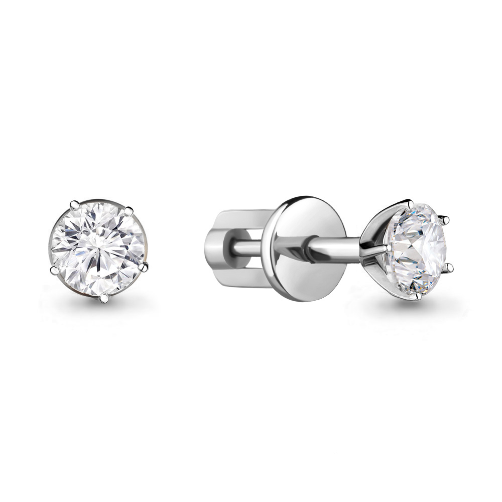 

Серьги из серебра с фианитом Aquamarine 436431А_925_р, 436431А_925_р