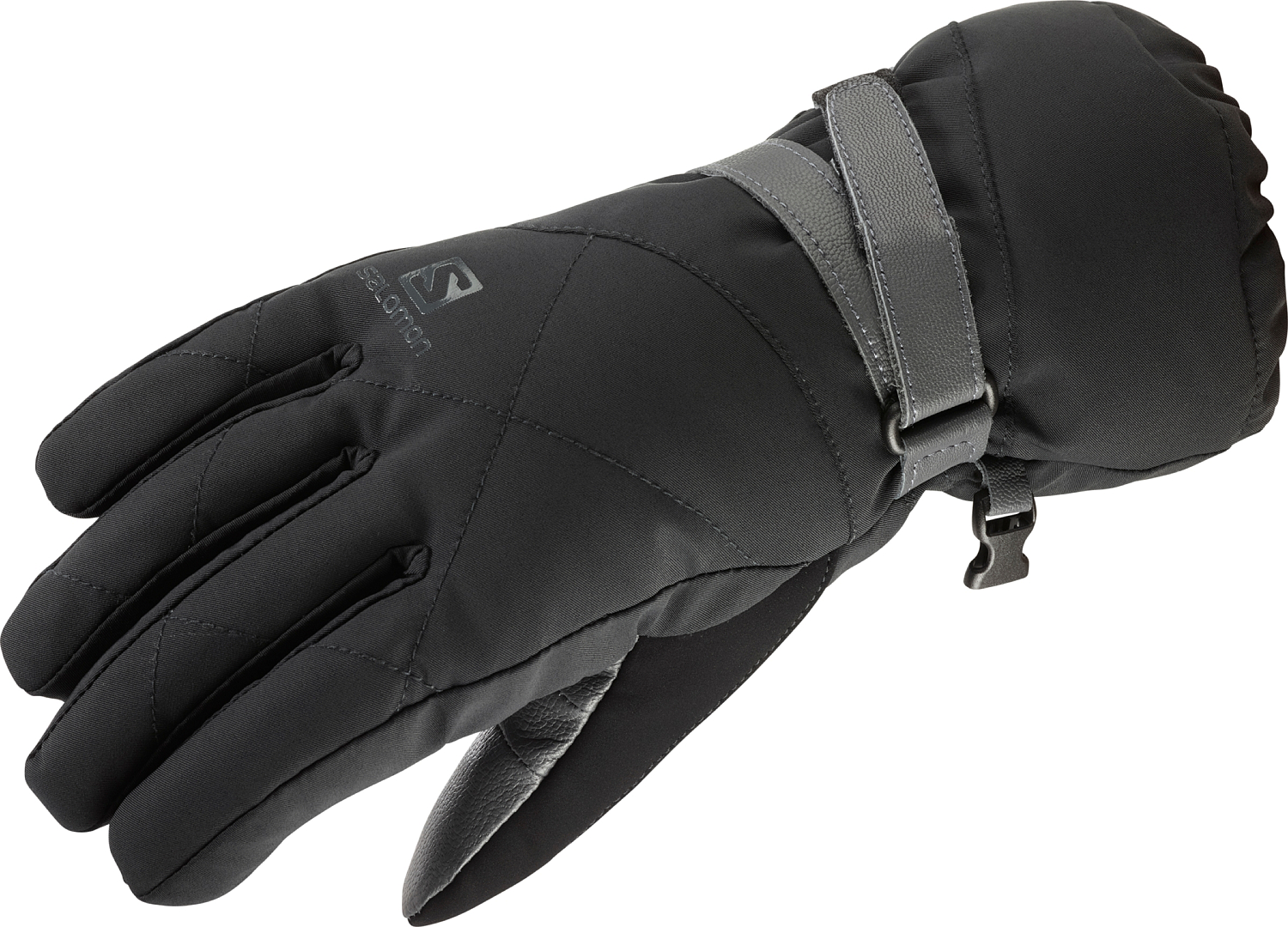 фото Перчатки горнолыжные salomon 2020-21 propeller long black/ggrey (us:l)