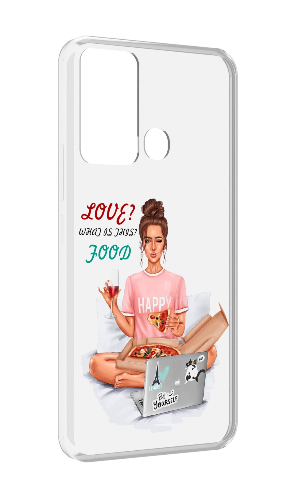 

Чехол MyPads девушка-с-ноутбуком женский для Infinix Hot 12i, Прозрачный, Tocco