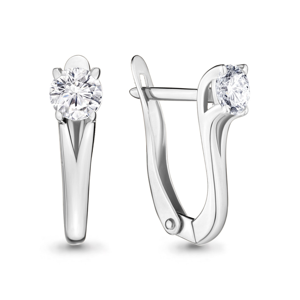 

Серьги из серебра с фианитом Aquamarine 436241_925_р, 436241_925_р