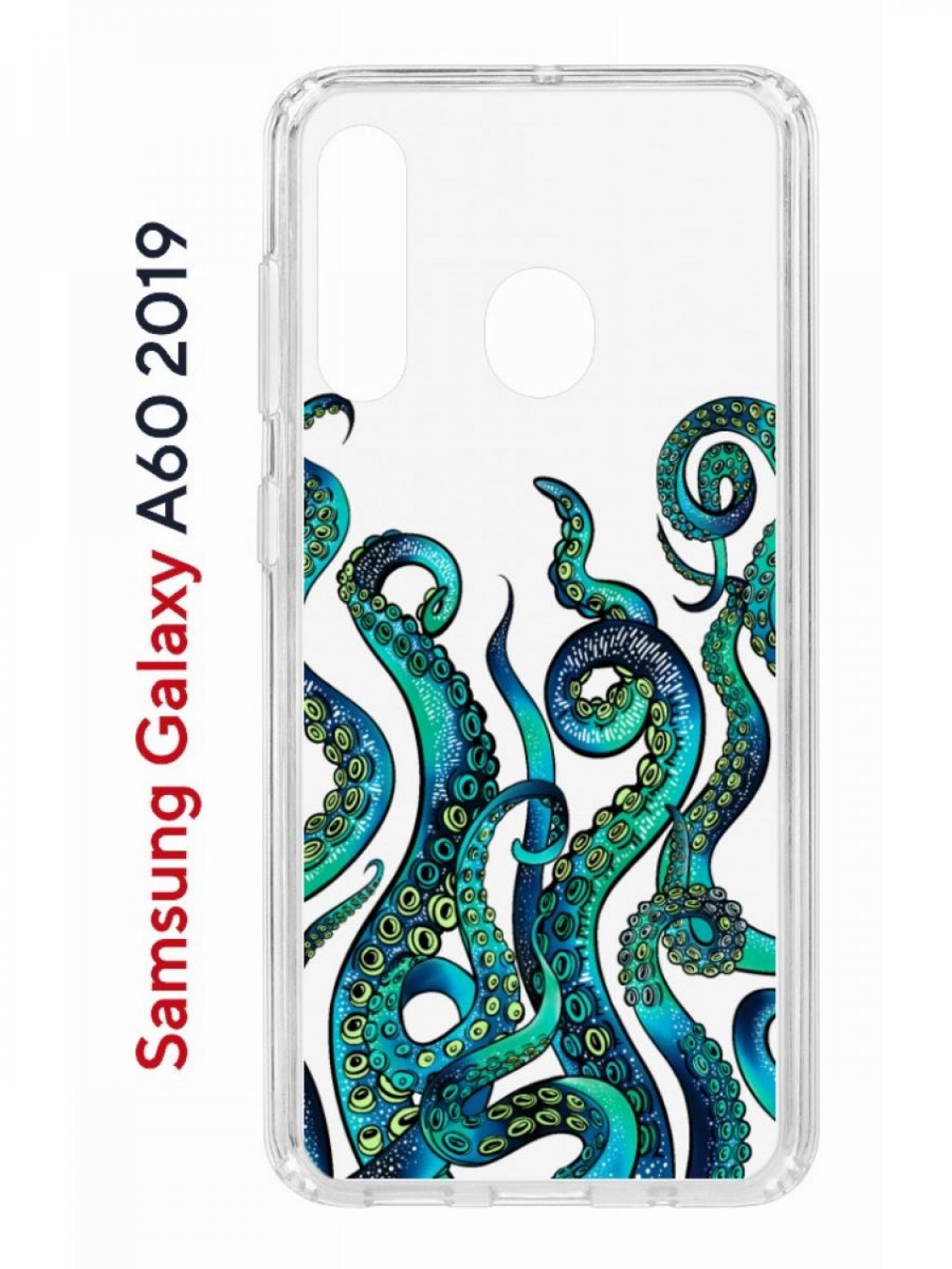 Чехол на Samsung Galaxy A60 2019 с принтом Kruche Print Щупальца противоударный бампер