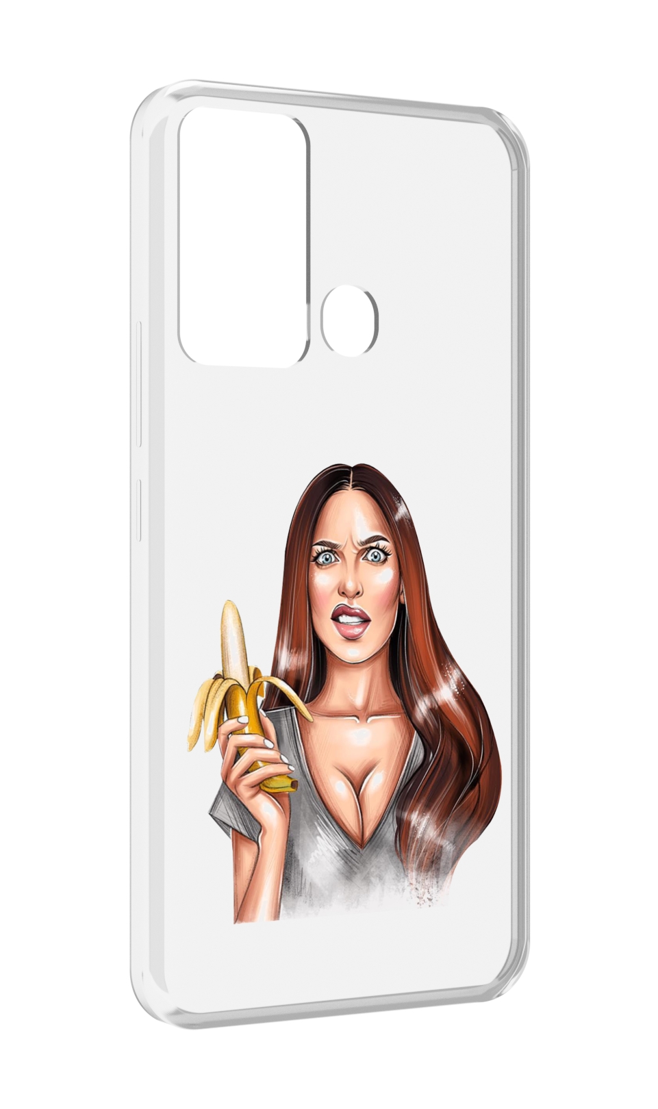

Чехол MyPads девушка-с-бананом для Infinix Hot 12i, Прозрачный, Tocco