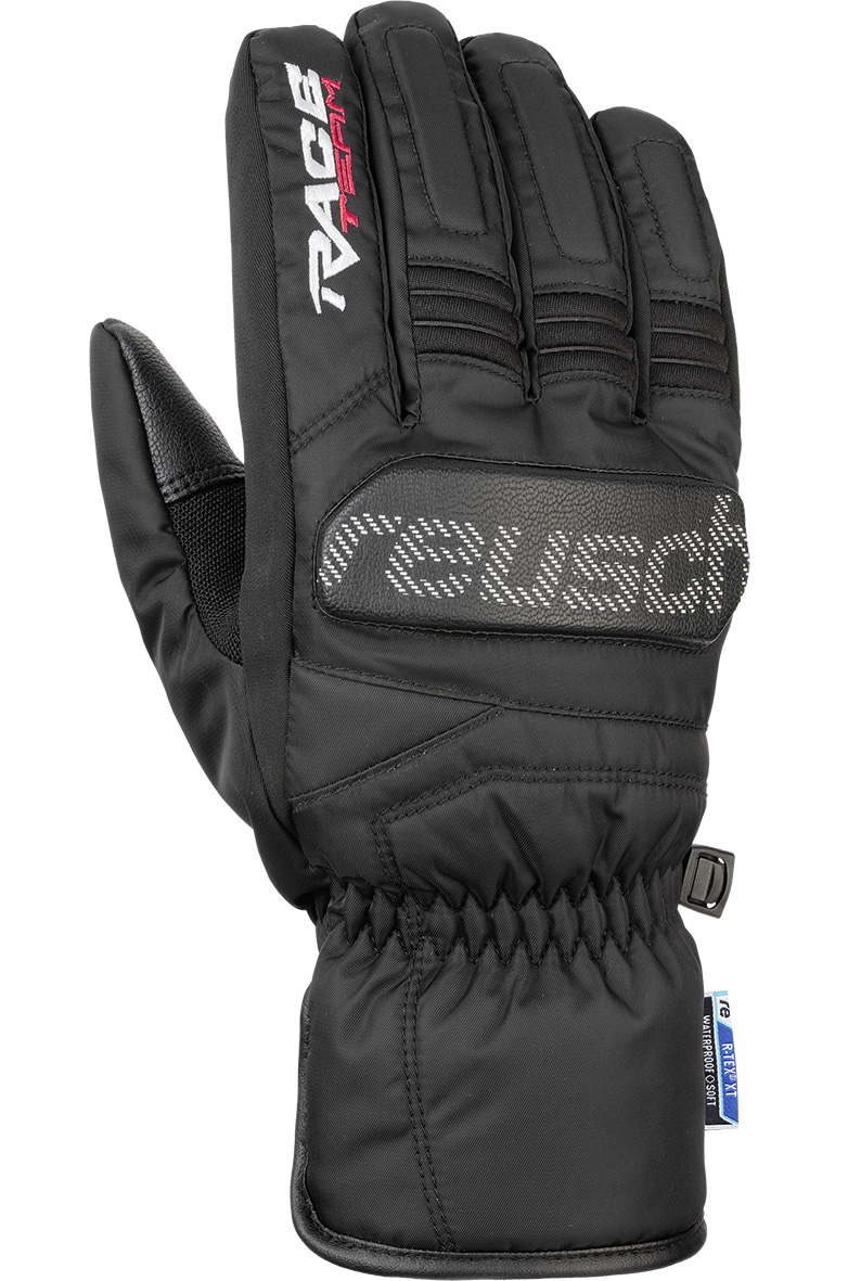 фото Перчатки горнолыжные reusch 2021-22 ski race vc r-tex xt black/white (inch (дюйм):11)