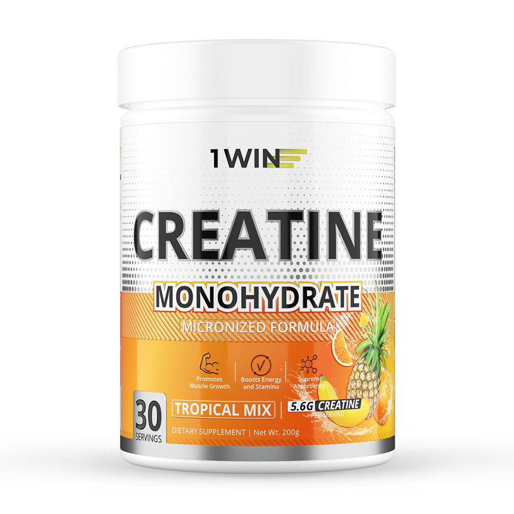 фото Креатин моногидрат, creatine monohydrate. вкус тропик. 30 порций. 1win