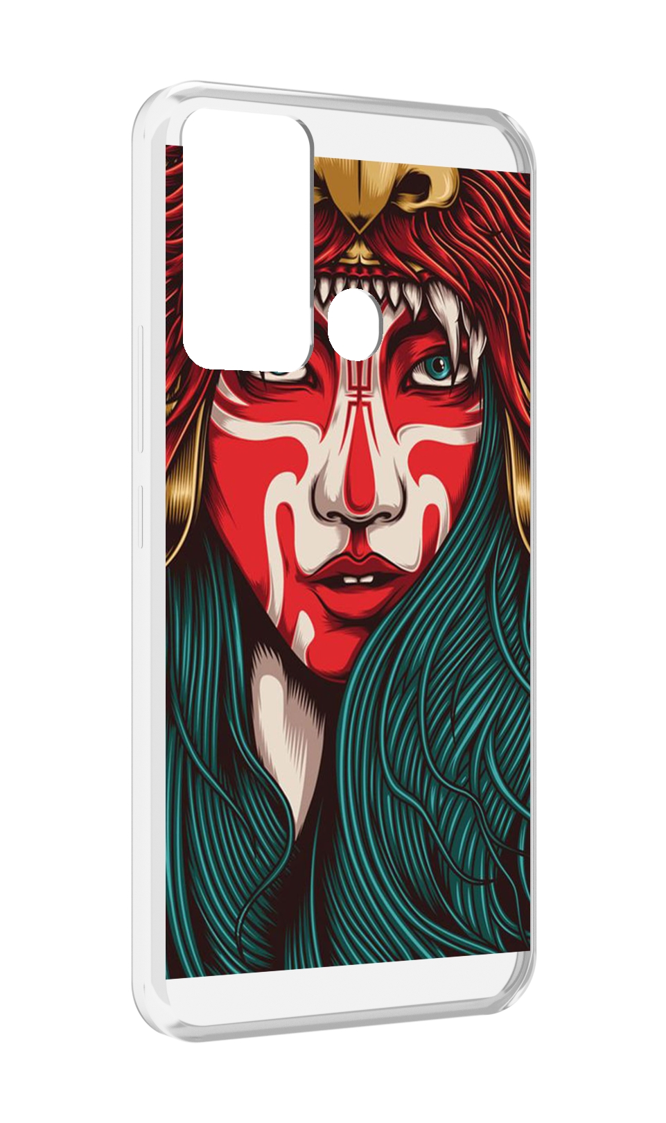 

Чехол MyPads девушка-в-маскировке для Infinix Hot 12i, Прозрачный, Tocco