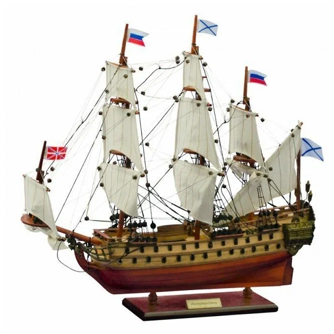 

Модель корабля "Ингерманланд" 1715г. AC99, 50x48x13см