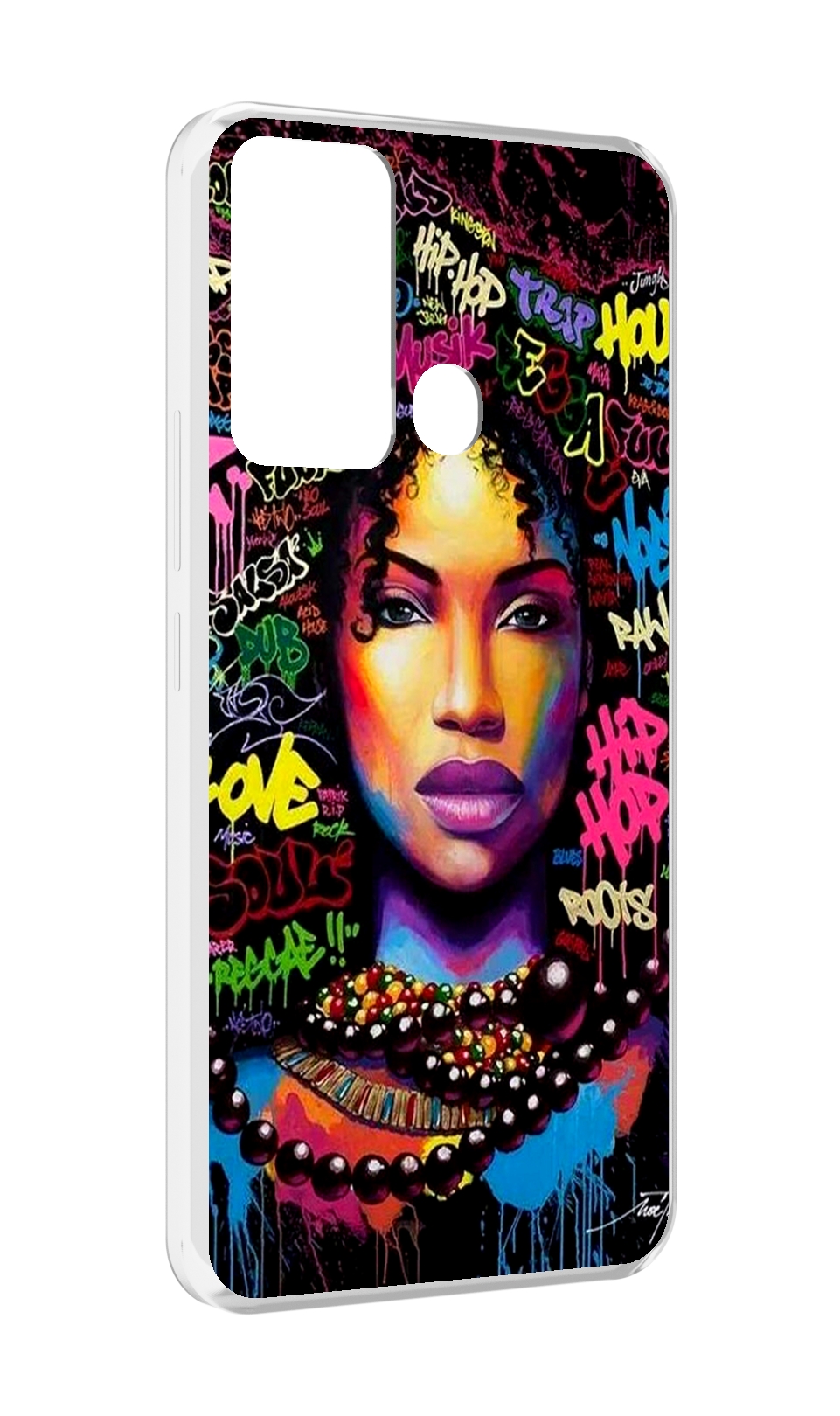 

Чехол MyPads девушка-в-граффити женский для Infinix Hot 12i, Прозрачный, Tocco