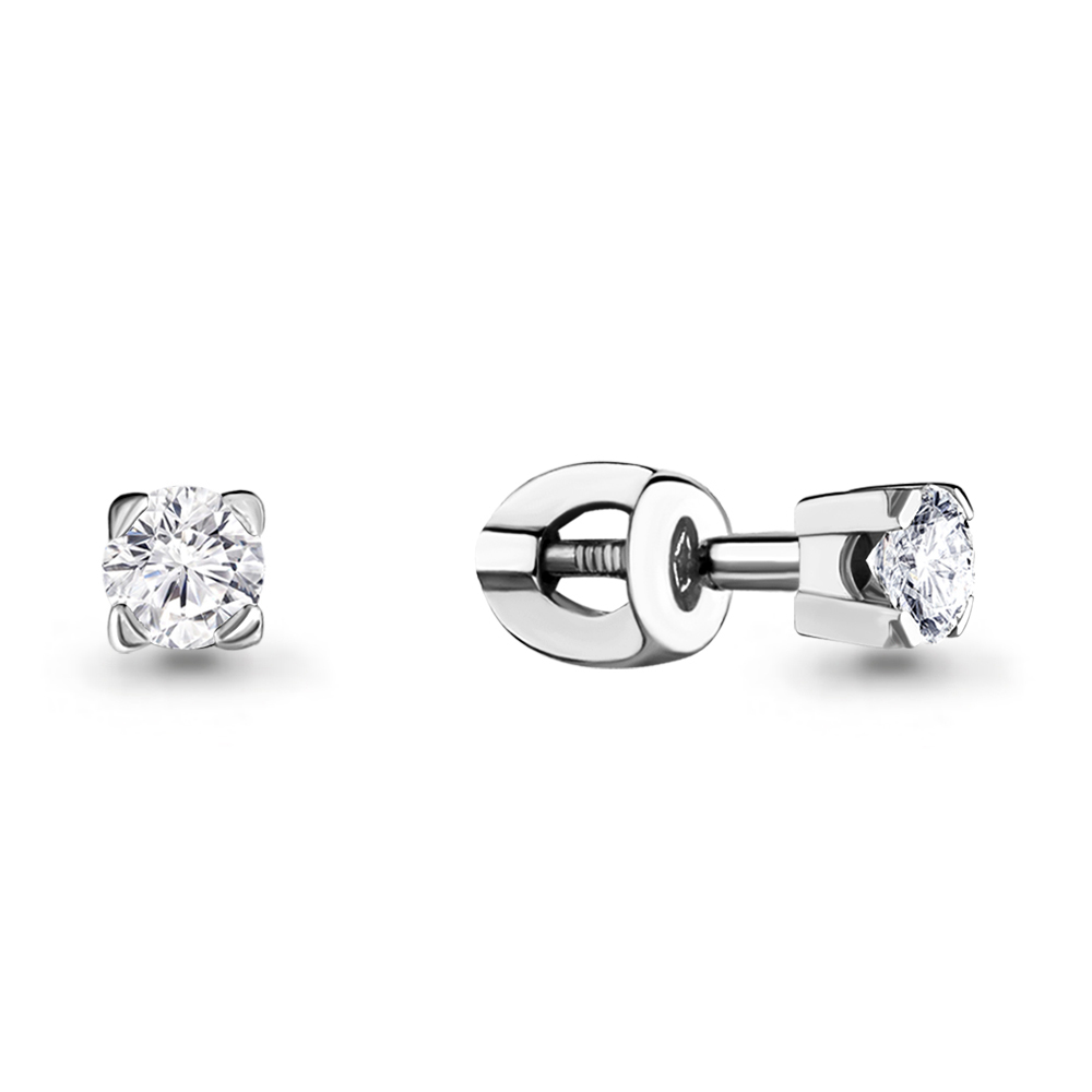 

Моносерьга из серебра с фианитом Aquamarine 435041А_925_р, 435041А_925_р