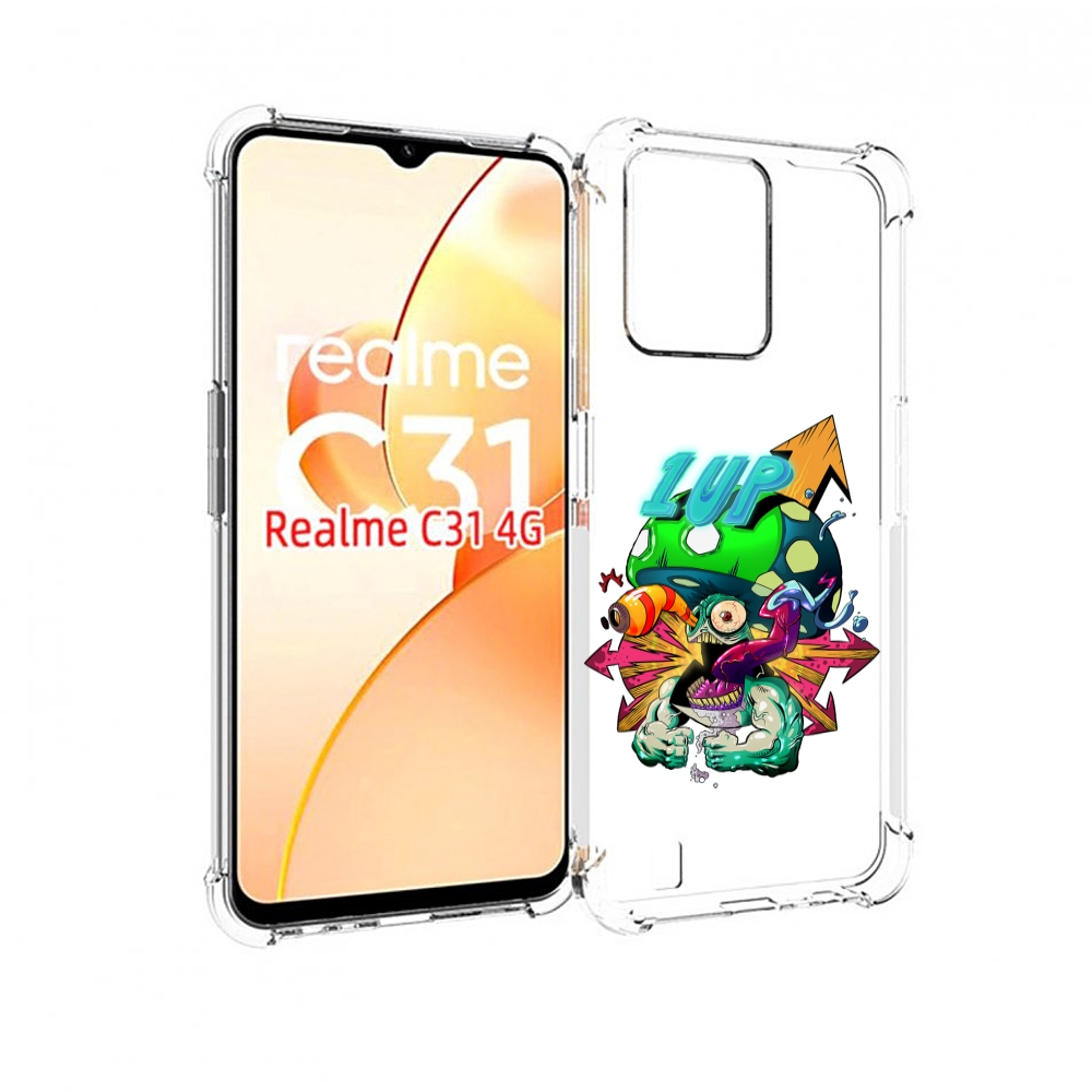 

Чехол MyPads сильный гриб абстракция для OPPO Realme C31, Прозрачный, Tocco