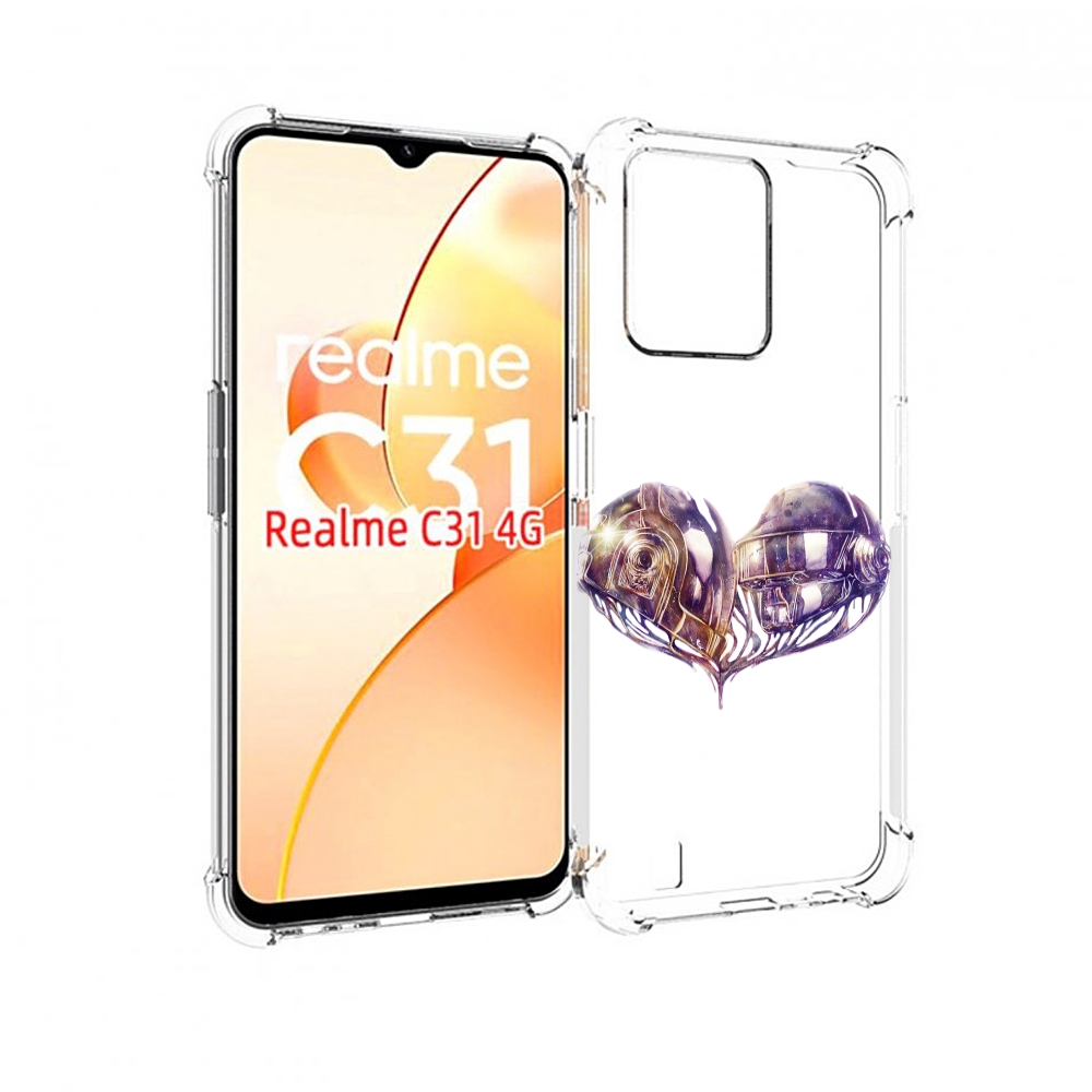 

Чехол MyPads сердце абстракция для OPPO Realme C31, Прозрачный, Tocco