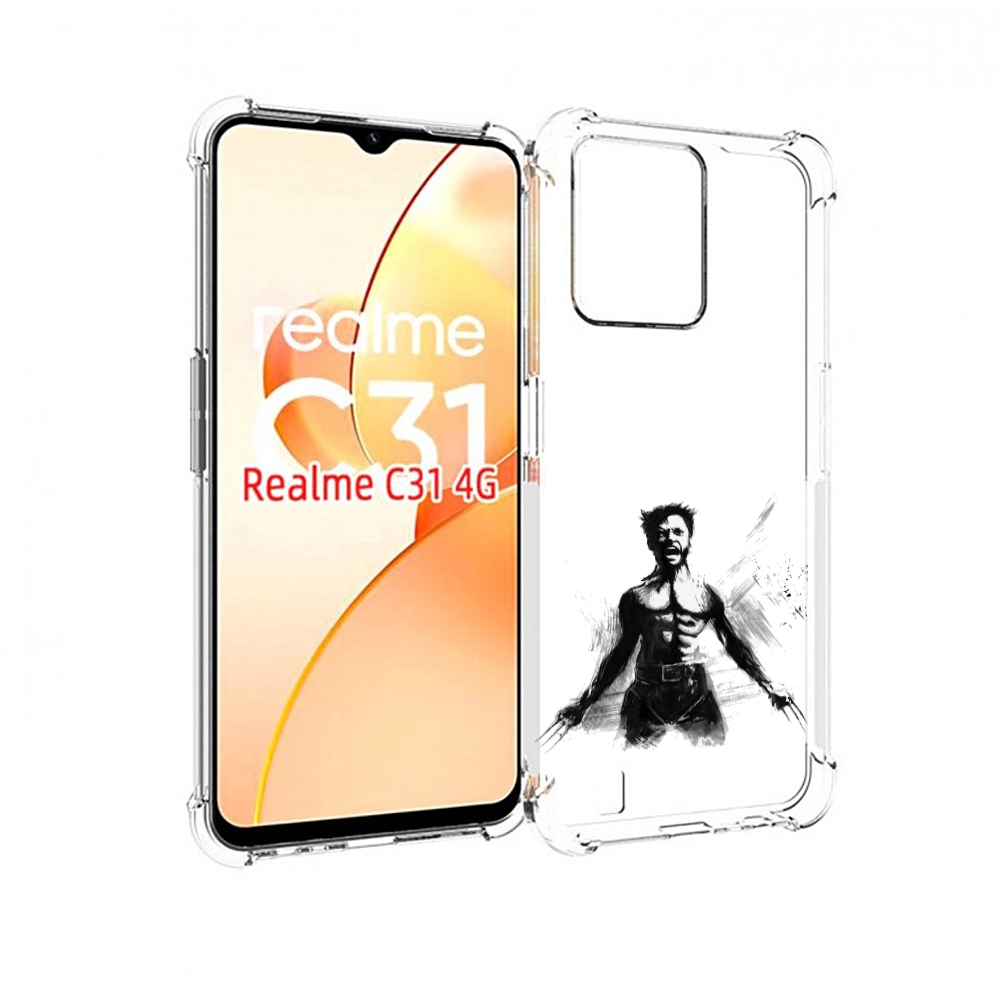

Чехол MyPads росомаха для OPPO Realme C31, Прозрачный, Tocco