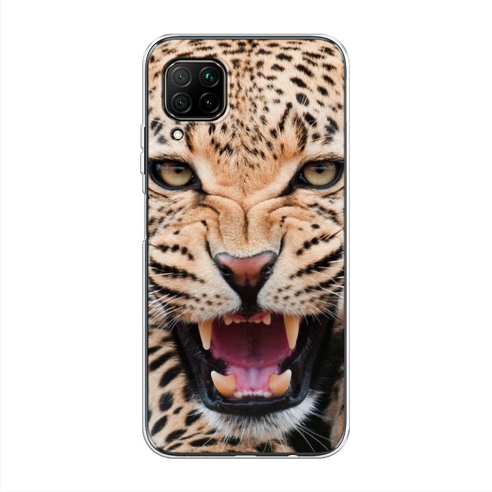 

Чехол на Huawei Nova 7i "Леопард 3d", Бежевый;черный, 611850-6