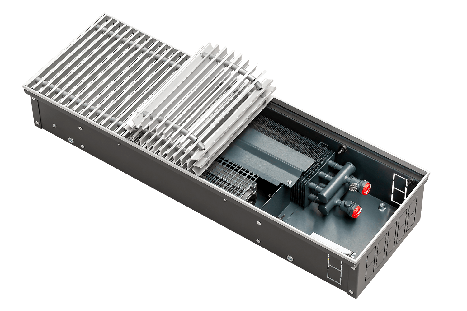 Конвектор отопления Techno Power Vent KVZVh 270-130-3000 (RH04002293) серый