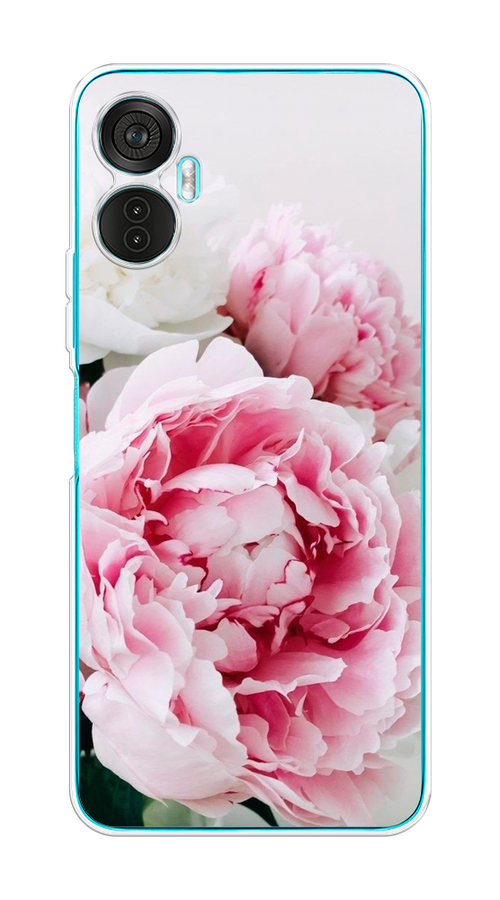 

Чехол на Itel Vision 5 Plus "Розовые и белые пионы", Розовый;белый, 3201150-2