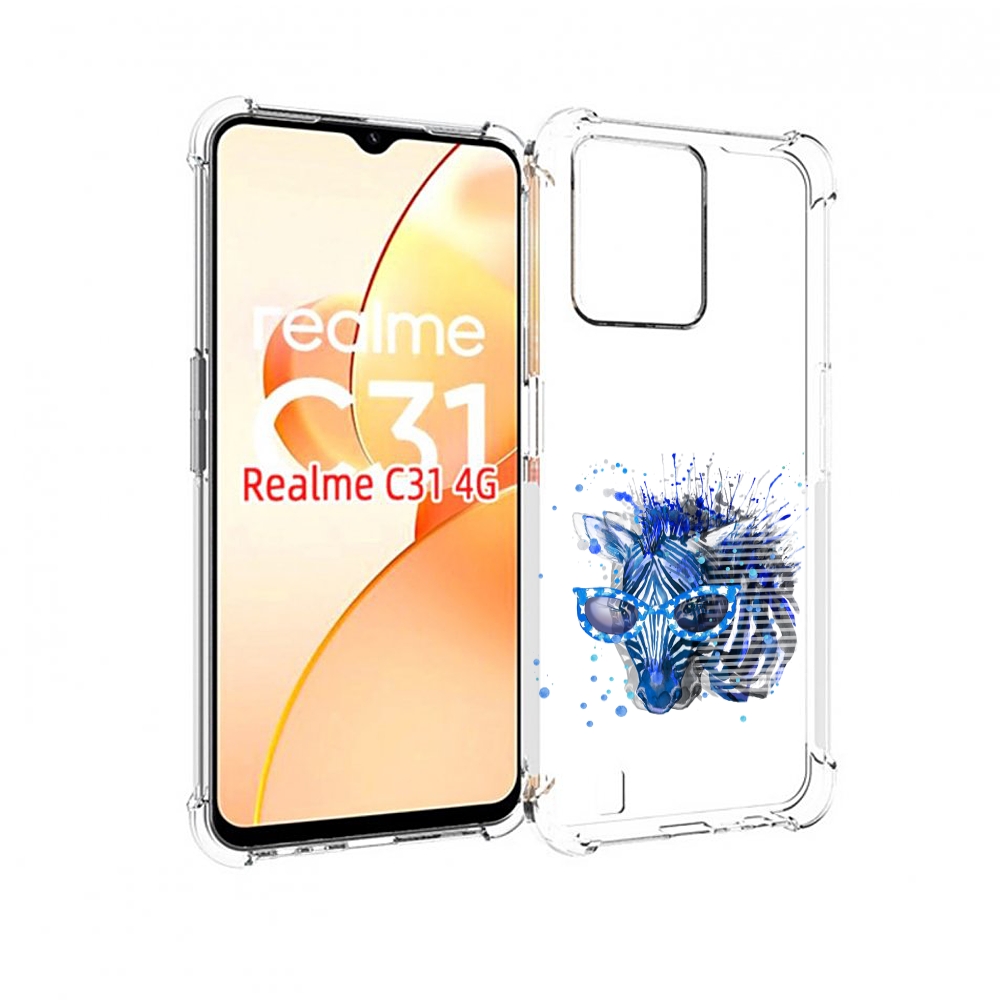 

Чехол MyPads расплывчатая зебра для OPPO Realme C31, Прозрачный, Tocco