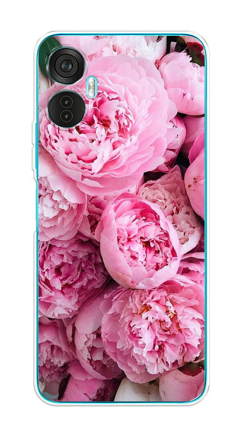 

Чехол на Itel Vision 5 Plus "Розовые пионы", Бежевый;розовый, 3201150-2