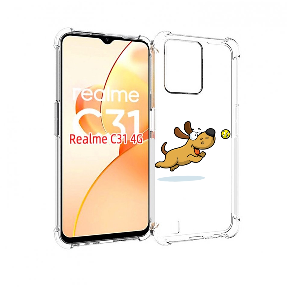 

Чехол MyPads пёсик для OPPO Realme C31, Прозрачный, Tocco