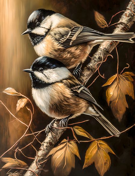 

Алмазная мозаика без подрамника Синица гаичка, 50x40 см, 30 цветов, 63867, РА-345