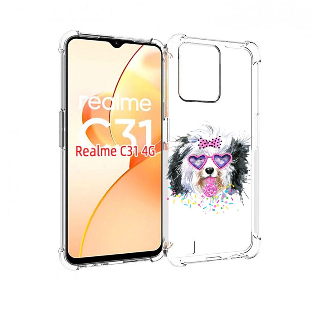 

Чехол MyPads пушистик для OPPO Realme C31, Прозрачный, Tocco