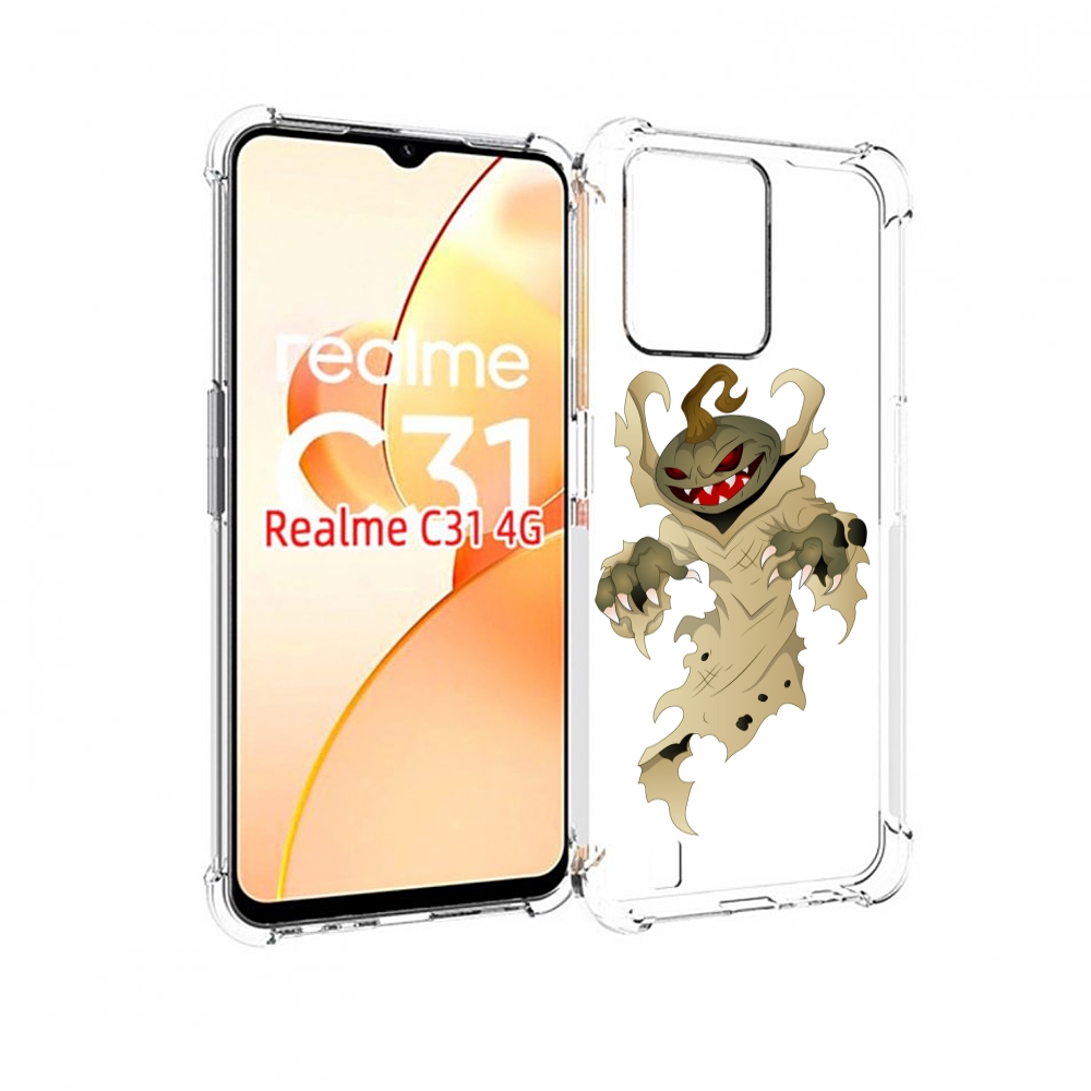 

Чехол MyPads призрак хэллоуина для OPPO Realme C31, Прозрачный, Tocco