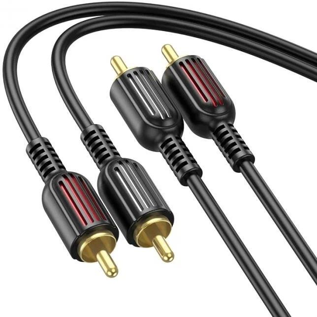 

Кабель NoBrand 2RCA - 2RCA, 1,5м черный (BOROFONE_BL13)