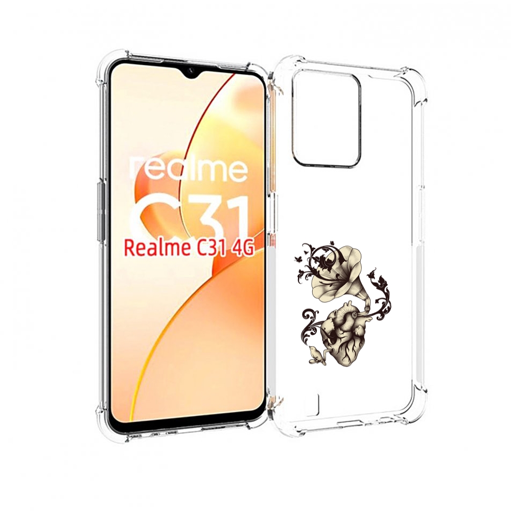 

Чехол MyPads Граммофон для OPPO Realme C31, Прозрачный, Tocco