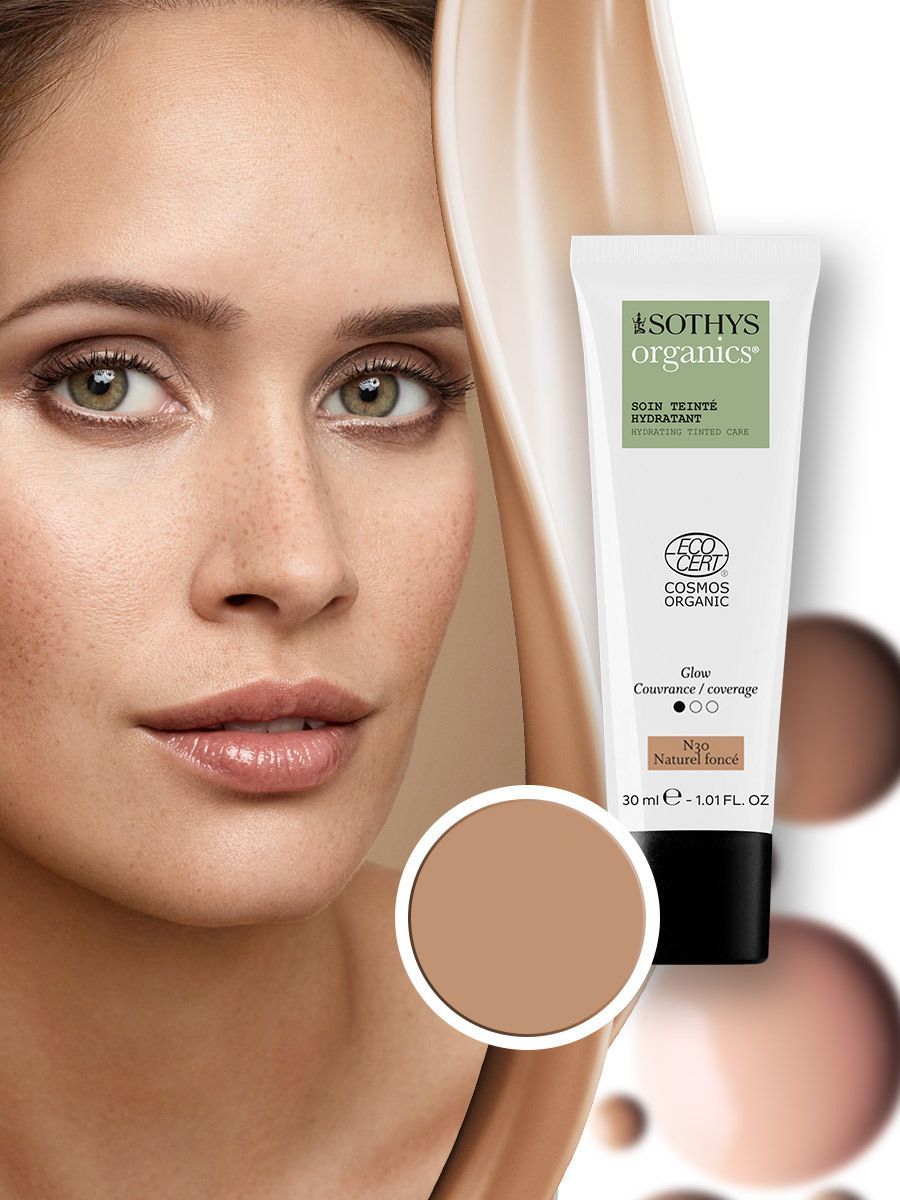 Тональный крем Sothys легкий Organics 30 naturel fonc 30 мл