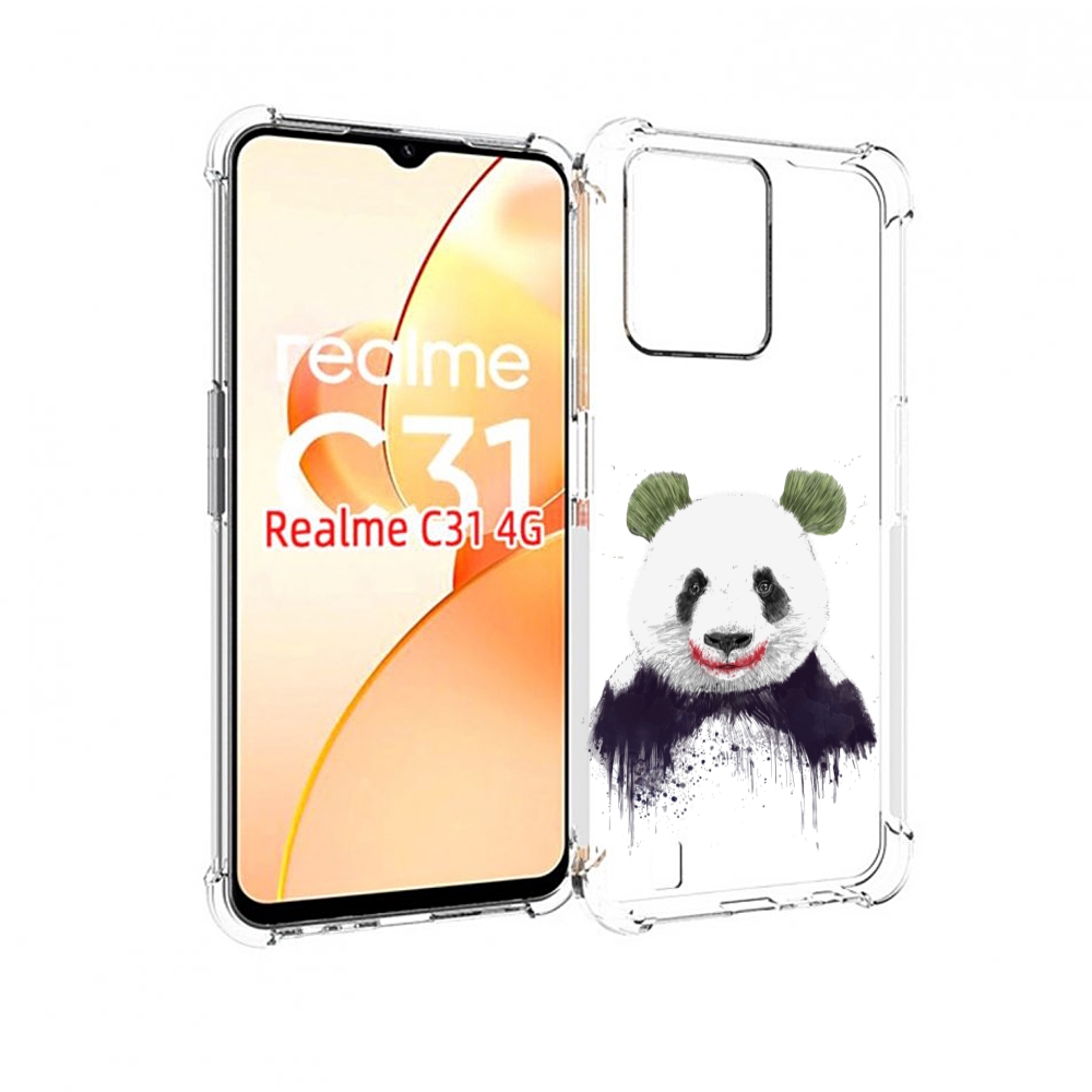 

Чехол MyPads панда джокер для OPPO Realme C31, Прозрачный, Tocco