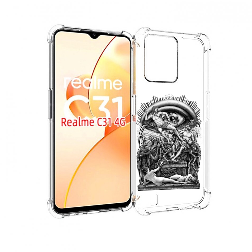 

Чехол MyPads оракул черно белый для OPPO Realme C31, Прозрачный, Tocco