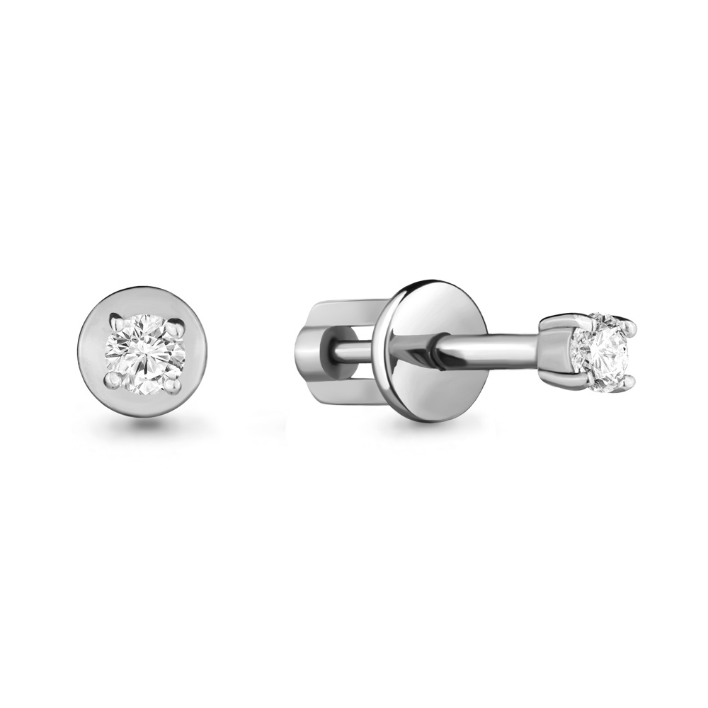 

Моносерьга из серебра с фианитом Aquamarine 43500А_925_р, 43500А_925_р