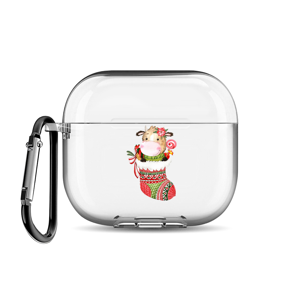

Чехол для наушников AirPods 3 "Коровка в носочке", AIPC-430-9E-1
