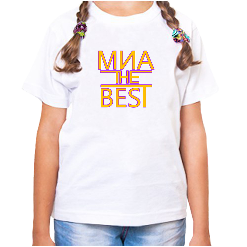 

Футболка девочке белая 38 р-р миа the best, Белый, fdd_Mia_the_best_