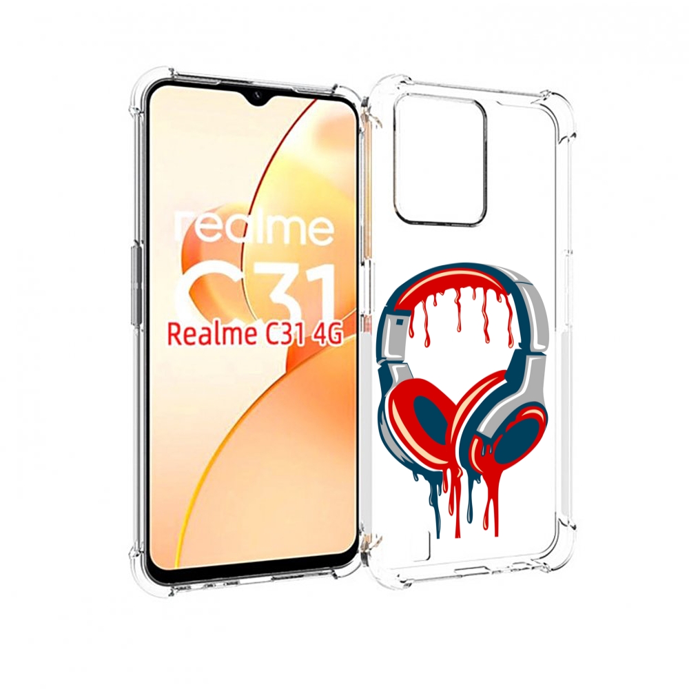 

Чехол MyPads не делай громко для OPPO Realme C31, Прозрачный, Tocco
