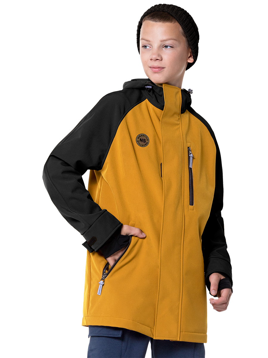 

Ветровка детская NIKASTYLE 4л9224, черный, мёд, 158, Оранжевый, 4л9224