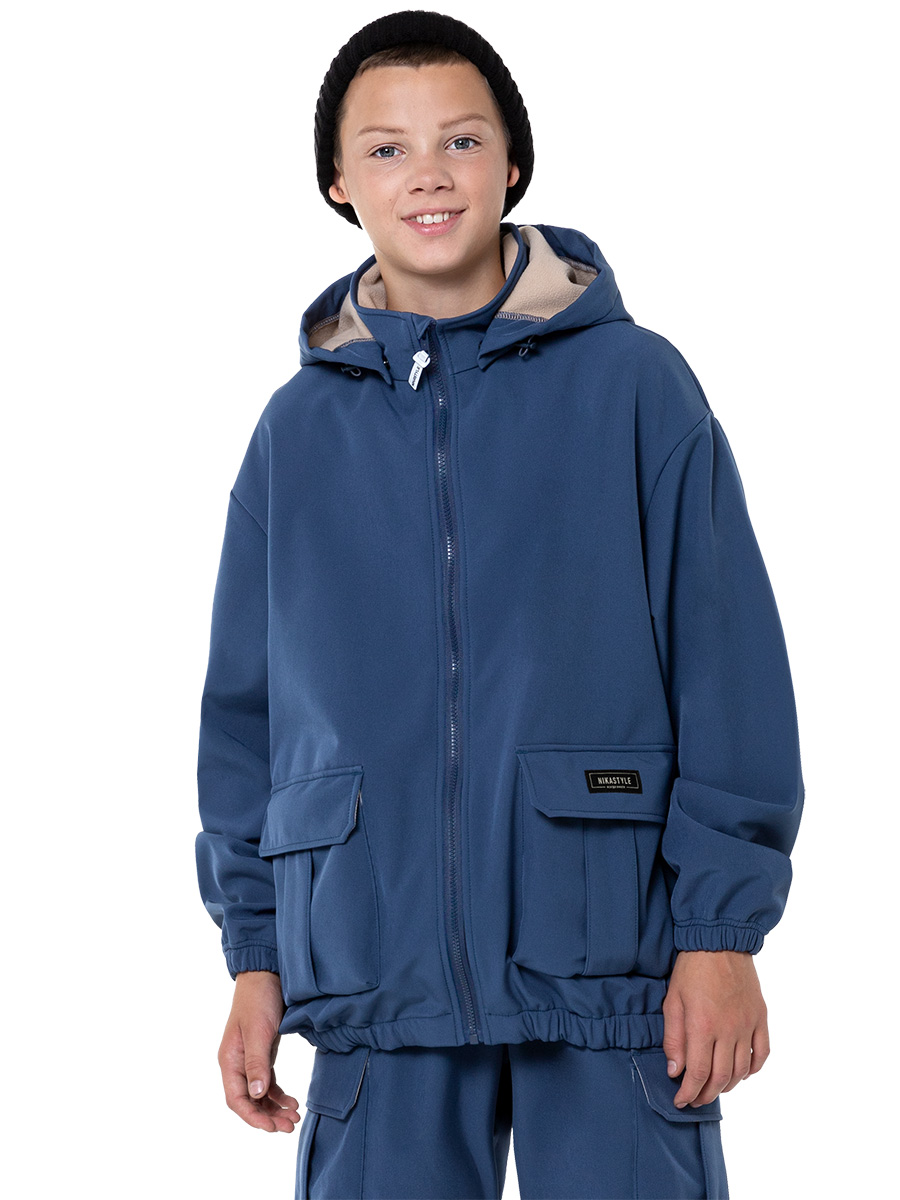

Ветровка детская NIKASTYLE 4л9124, джинс, 152, Синий, 4л9124
