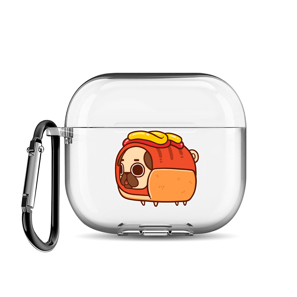 

Чехол для наушников AirPods 3 "Мопс хот дог", AIPC-430-9E-1