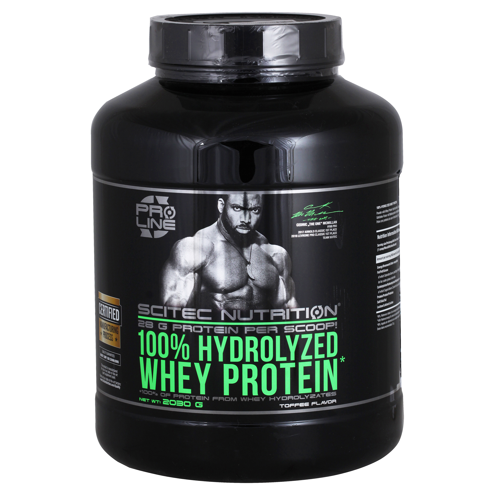 фото Протеин scitec nutrition 100% hydrolyzed whey protein, 2030 г, toffee